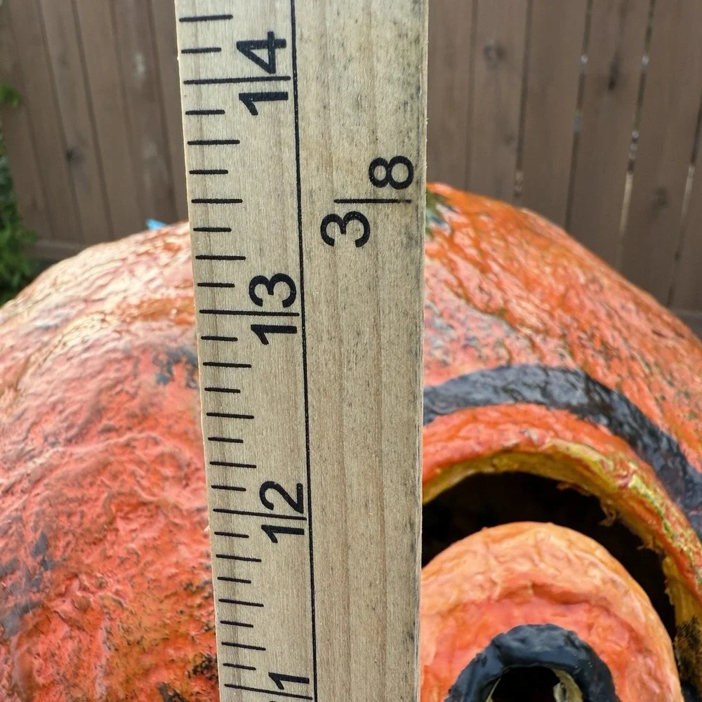 Large Halloween Paper Mache Pulp Jack O Lantern‎ Extra Large